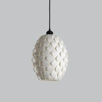 lampara de techo modelo pan gu blnn blanco cable de seda trenzado negro embellecedor floron de techo negro luz led e27