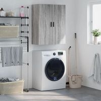 armario de pared  mueble pared gris sonoma 695x34x90 cm cfw740708