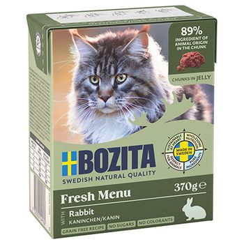 Bozita Trocitos en gelatina 12 x 370 g - Conejo