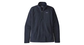 Patagonia better sweater 1 4 zip hombre vellon azul l