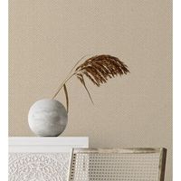 papel pintado vinilico de espigas de fibra de yute con textura en relieve - dakar 681183 de gaulan - rollo de 10 m x 106 m