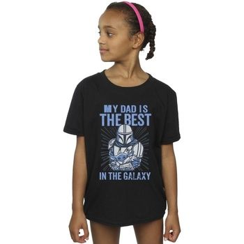 Disney Camiseta Mandalorian Best Dad para niña
