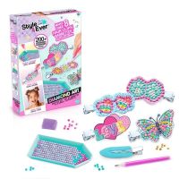 set canal toys style 4 ever diamond art 8 pinzas de pelo con pedreria multicolor