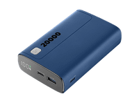 powerbank - cellularline elite 20000 mah 20 w hasta 144h de carga usb c a azul