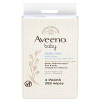 aveeno baby daily care wipes - pack of 4 288 wipes