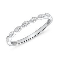 14 quilates anillo de oro blanco 14 diamantes