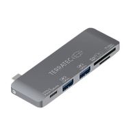 terratec 283005 base para portatil y replicador de puertos usb 32 gen 1 31 gen 1 type-c gris