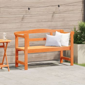 Banco De Exterior  Acacia 119x76x44 Cm Madera Maciza V9066 Unico / Marrón