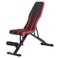 banco de ejercicio plegable multifuncion para pesas y mancuernas - banco de musculacion ajustable con 9 posiciones de respaldo