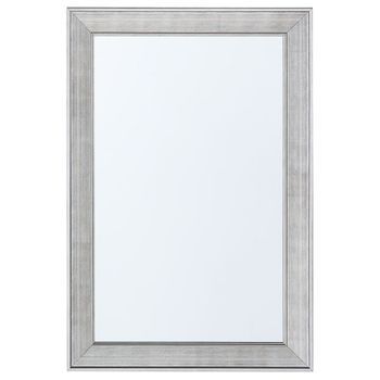 Espejo De Pared Marrón 61 X 91 Cm Vertical Salón Dormitorio Acabado Elegante Bubry