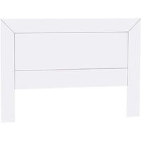 cabecero para somier de 150 cm  pino macizo y mdf moblit serie kalpe lacado medidas 150x110x2 cm  altoxanchoxfondo color blanco