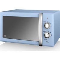 swan sm22130bln solo microwave - blue blue
