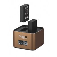 cargador hahnel procube3 compatible con olympus bln-1 bls-5 blh-1