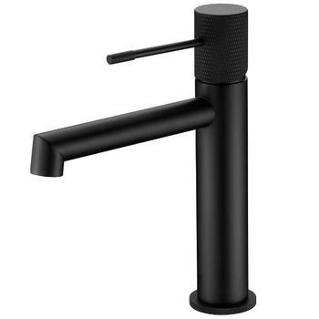 Monomando De Lavabo Negro Mate Serie Line