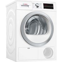 bosch tumble dryer serie 6 wtg86402gb condenser  - white white