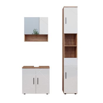 Conjunto De Muebles De Baño Irma 3 Partes, Con Mueble Alto Vicco