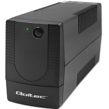 Sai Qoltec 850VA Batería 12V 7Ah 14 Minutos Protección AVR Onda Senoidal