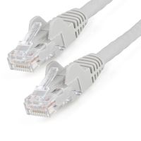 cable ethernet startechcom 15m cat6 lszh 10gb snagless poe 100w gris