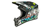 casco integral o neal backflip rancid negro   blanco