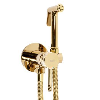 Grifo Para Bidé Rea Lungo Loop Diamond Golden