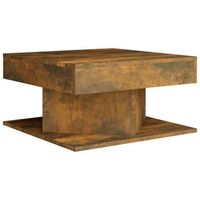 mesa de centro de diseno moderno y contemporaneo 57 x 57 x 30 cm madera de ingenieria marron dec038437