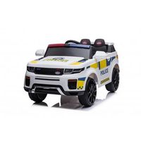 coche de policia ataa pro 12v blanco - coche electrico infantil para ninos bateria 12v con mando control remoto