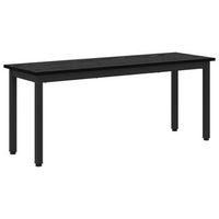 banco roble negro 110 x 35 x 45 cm madera de ingenieria vidaxl