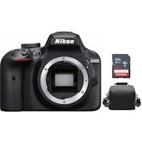 NIKON D3400 Cuerpo Negro + Bolsa de la camara+Tarjeta SD de 8 gb