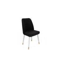 set 4 sillas hugo-406 v4 dorado blanco negro