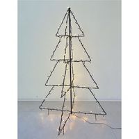 arbol plegable 160 led blanco calido 120x780 cm