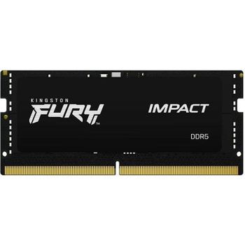 Memoria RAM Kingston FURY Impact 8GB 1x8GB DDR5 4800MHz CL38 SO-DIMM Intel XMP