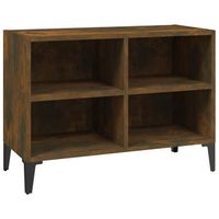 mueble para tv  muebles de salon con patas de metal roble ahumado 695x30x50 cm cfw93637