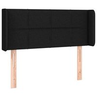 cabecero accesorio para dormir mueble de dormitorio con borde lateral 83 x 16 x 7888 cm tela negra tdl0204447