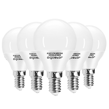 Aigostar - Bombilla LED E14 9W (Equivalente a 55W), Luz Blanca Fría 6500K, 720 Lúmenes, CRI> 80, Ahorro de Energía, No Regulable - 5 Unidades