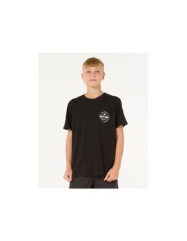 Camiseta Rip Curl Staple Niño Negro