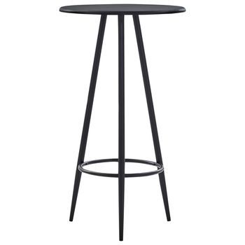 Conjunto De Mesa Alta Y Taburetes 3 Uds | Mueble Jardin Mesa Y Sillas Tela Gris Oscuro