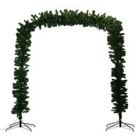arco de rama de pino iluminado 136 led h240cm blanco calido