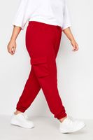 yours joggers rojos cargo mujer curvy y tallas grandes yours