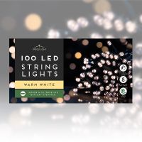 100 led string lights - battery operated warm white