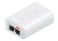 inyector poe ubiquiti poe-24-30w-g-wh gigabit ethernet 24v 30w blanco