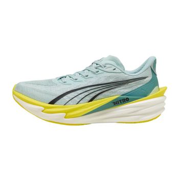 Zapatillas Puma Deviate NITRO 4 Azul Amarillo SS26 Mujer, Talla 40 - EUR