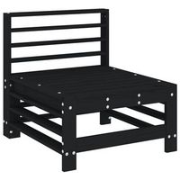 sofa central de jardin  sofa de exterior madera maciza de pino negro