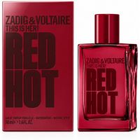zadig  voltaire perfume eau de parfum red hot 50 ml para mujer