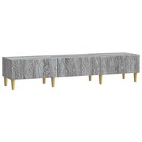 mueble de tv 147 x 345 x 30 cm sonoma gris vidaxl