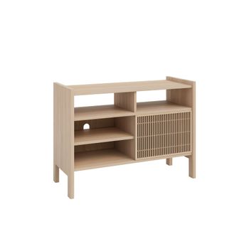 Aparador pequeño de pino macizo 102,2 cm Barnizado