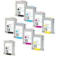 compatible multipack hp business inkjet 3000n printer ink cartridges 9 pack -c4815ae