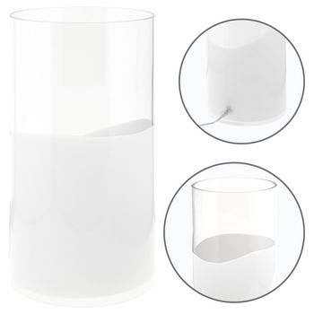 Sobremesa herner 1xe14 al.35xd.18cm cristal blanco/transparente