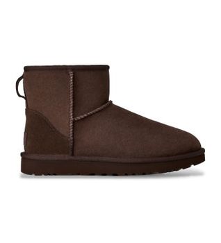 UGG para mujer. 1016222 Botas de Piel Classic Mini II marrón oscuro (41), Plano, Ninguno, Casual