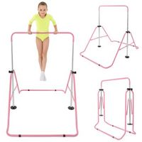 barra de gimnasia ajustable y plegable hypermotion para ninos