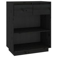 mesa consola  mesa de entrada  mesa auxiliar de madera maciza de pino negro 60x34x75 cm